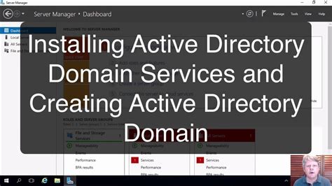 Install active directory domain services windows 10